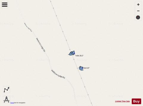 Lower Craverr Pond depth contour Map - i-Boating App - Streets