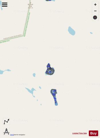 Rattlesnake Lake #17 depth contour Map - i-Boating App - Streets