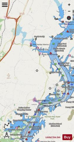 Tennessee River section 11_539_809 depth contour Map - i-Boating App - Streets