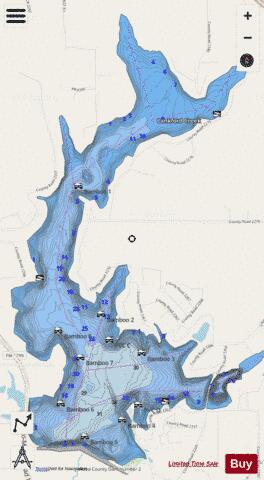 Lake Holbrook depth contour Map - i-Boating App - Streets
