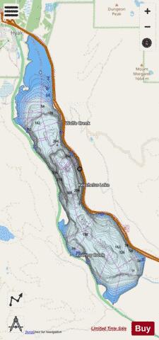 Keechelus Lake depth contour Map - i-Boating App - Streets