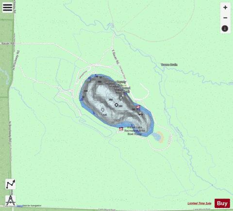 Lake Wazee depth contour Map - i-Boating App - Streets