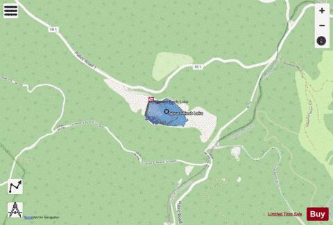 Spruce Knob depth contour Map - i-Boating App - Streets