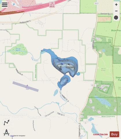 Lake Edith depth contour Map - i-Boating App - Streets