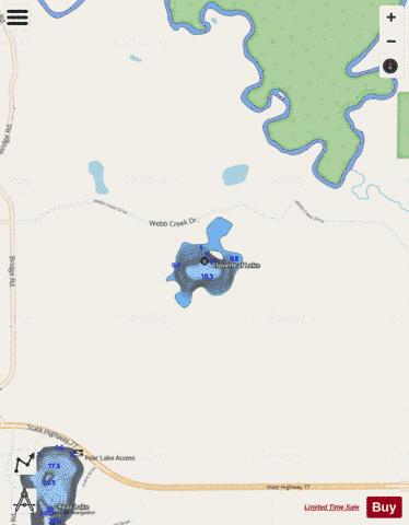 Cloverleaf Lake depth contour Map - i-Boating App - Streets