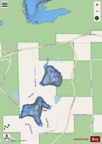Webb Lake depth contour Map - i-Boating App - Streets