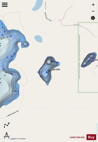 Langer Lake depth contour Map - i-Boating App - Streets
