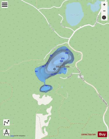 Saint Johns Lake depth contour Map - i-Boating App - Streets