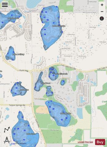 LAKE ELIZABETH depth contour Map - i-Boating App - Streets