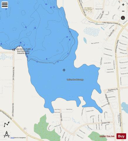 INDIAN HEAD SWAMP depth contour Map - i-Boating App - Streets