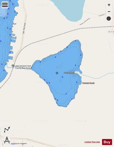 LAKE ROWELL depth contour Map - i-Boating App - Streets