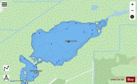SAWGRASS LAKE depth contour Map - i-Boating App - Streets