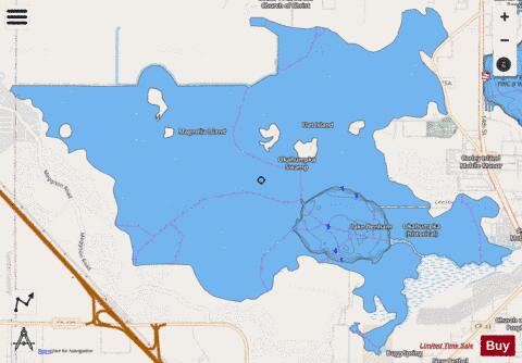 OKAHUMPKA SWAMP depth contour Map - i-Boating App - Streets