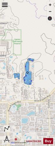 Lake Forest depth contour Map - i-Boating App - Streets