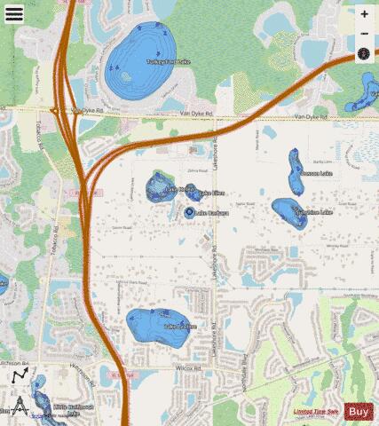 Barbara, Lake depth contour Map - i-Boating App - Streets
