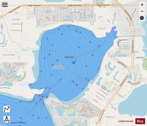 Fells Cove depth contour Map - i-Boating App - Streets