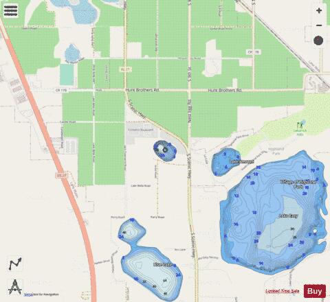 Scott Rd Lake depth contour Map - i-Boating App - Streets