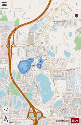 Sheryl Anita St Lake depth contour Map - i-Boating App - Streets