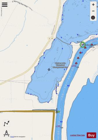 Carlson Lake depth contour Map - i-Boating App - Streets