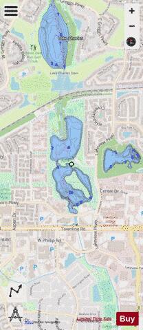 Bearlakes depth contour Map - i-Boating App - Streets