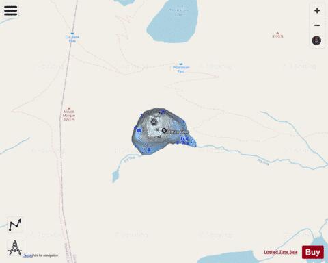 Oldman Lake depth contour Map - i-Boating App - Streets