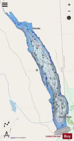 Littleville Lake depth contour Map - i-Boating App - Streets