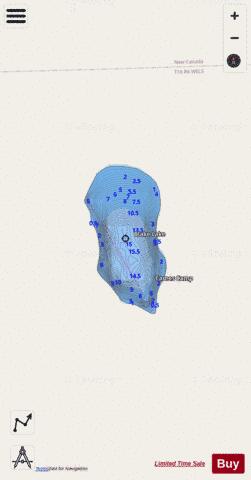 Blake Lake depth contour Map - i-Boating App - Streets