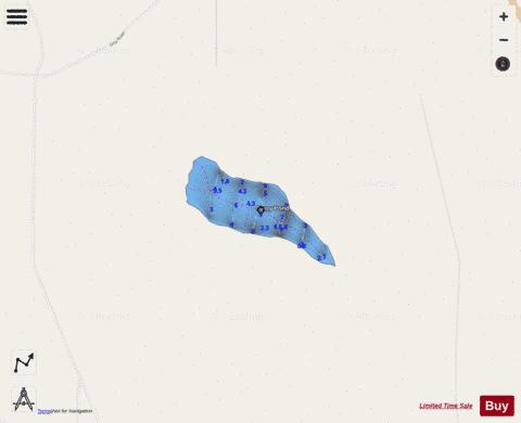 Carry Pond depth contour Map - i-Boating App - Streets