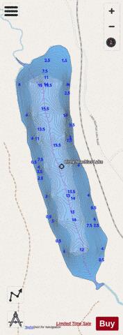 Little Machias Lake depth contour Map - i-Boating App - Streets