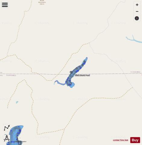 Mink Marsh Pond depth contour Map - i-Boating App - Streets