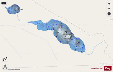Sly Brook Lakes depth contour Map - i-Boating App - Streets
