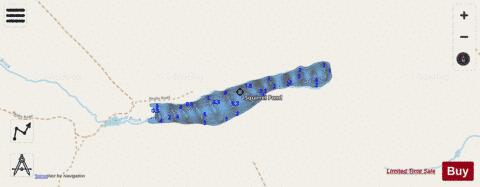 Squirrel Pond depth contour Map - i-Boating App - Streets