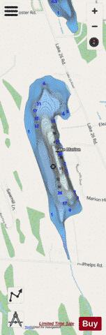 Marion, Lake depth contour Map - i-Boating App - Streets