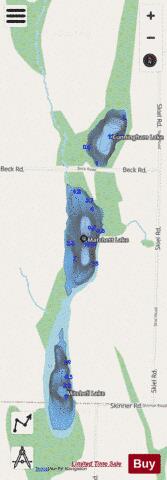 Matchett Lake depth contour Map - i-Boating App - Streets