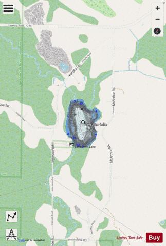 Lancaster Lake depth contour Map - i-Boating App - Streets