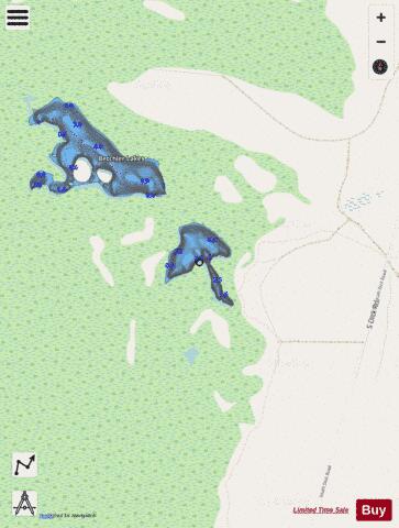 Betchler Lake, Little depth contour Map - i-Boating App - Streets