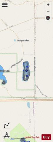 High Banks Lake depth contour Map - i-Boating App - Streets