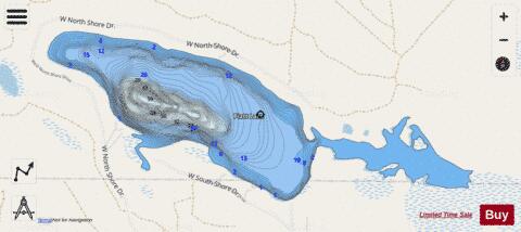 Piatt Lake depth contour Map - i-Boating App - Streets
