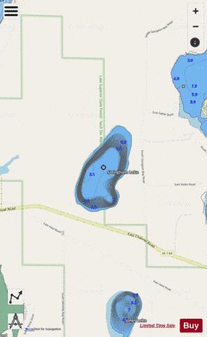 Stringham Lake depth contour Map - i-Boating App - Streets