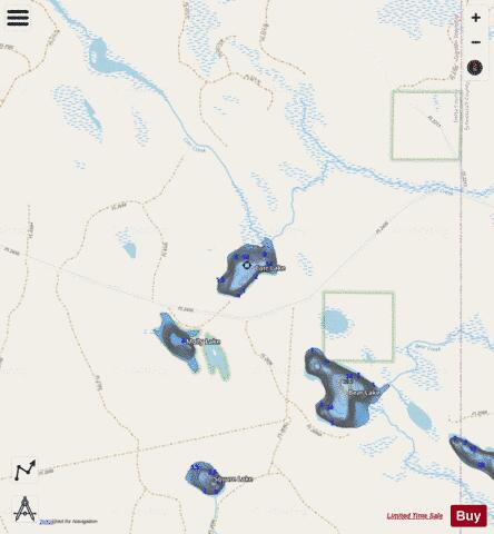 Carr Lake depth contour Map - i-Boating App - Streets