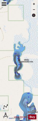 Middle Eighteenmile La depth contour Map - i-Boating App - Streets