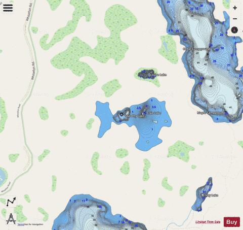 Dorothy Lake depth contour Map - i-Boating App - Streets