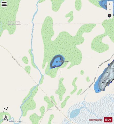 Hartley Lake depth contour Map - i-Boating App - Streets