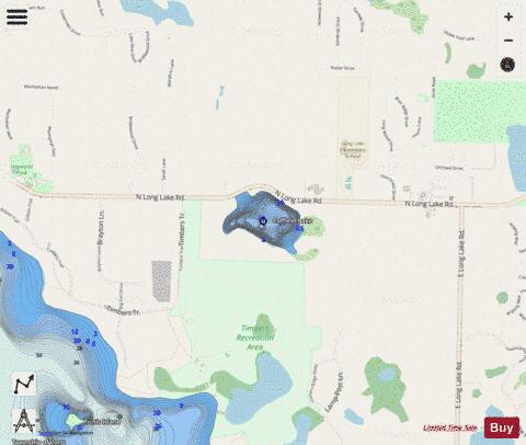 Coffield Lake depth contour Map - i-Boating App - Streets