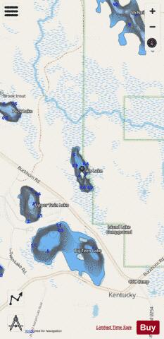 Als Lake depth contour Map - i-Boating App - Streets
