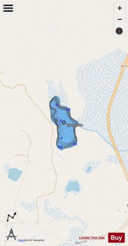 Gypsy Lake depth contour Map - i-Boating App - Streets