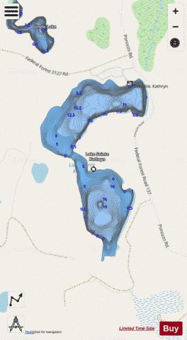 Sainte Kathryn, Lake depth contour Map - i-Boating App - Streets