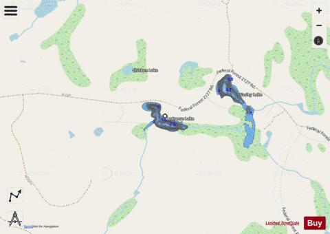 LaCrosse Lake depth contour Map - i-Boating App - Streets