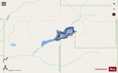 Erickson Lake depth contour Map - i-Boating App - Streets