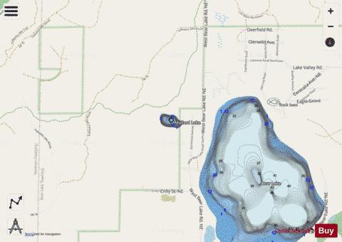 Mallard Lake depth contour Map - i-Boating App - Streets
